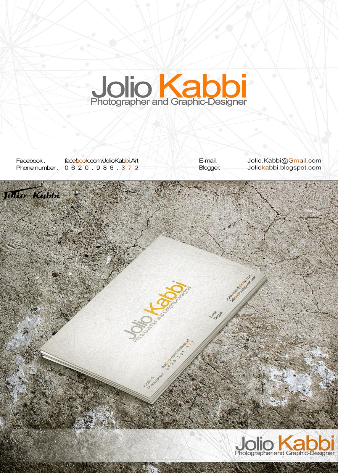 Jolio Kabbi business card