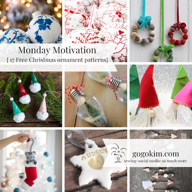 Monday Motivation 17 Free Christmas Ornament Patterns! 