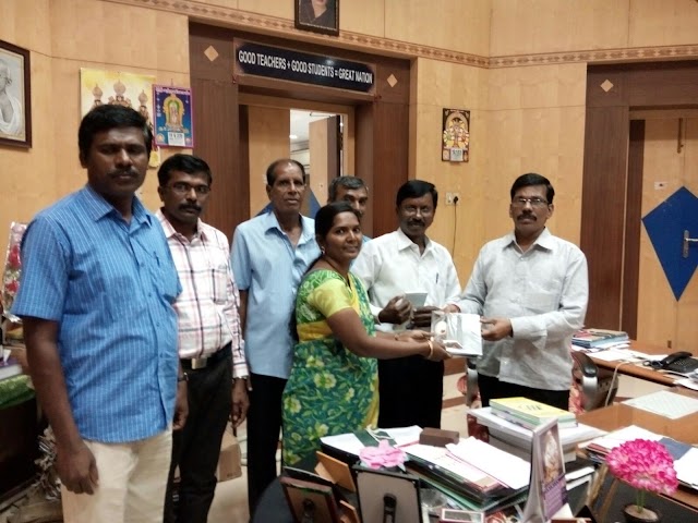 TNPPGTA - TAMILNADU PROMOTED POST GRADUATE TEACHERS ASSOCIATION STATE OFFICE BEARERS TODAY MET DSE DIRECTOR MR.KANNAPPAN AND ALL JD'S TO CONVEY THIER NEW YEAR WISHES AND TO GIVE CERTAIN DEMANDS