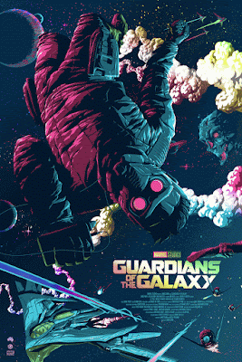Guardians of the Galaxy Foil Variant Screen Print by Florey x Grey Matter Art x Marvel