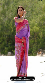 simran in pink low hip saree