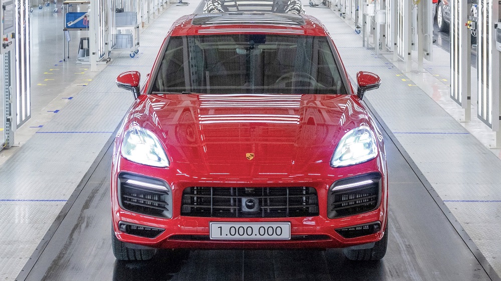 In 2020, the 1,000,000th Cayenne rolls off the production line in Bratislava, Slovakia