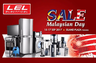 LEL Electrical Malaysia Days Clearance Sales up to 70% Sales at Island Plaza Penang (15 September - 17 September 2017)