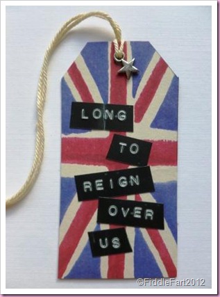 Diamond Jubilee Gift tag  Union Flag Gift tag
