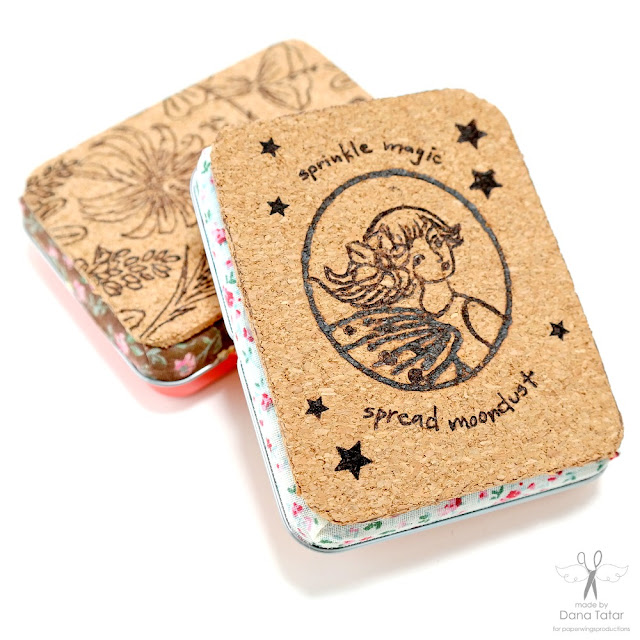 Sprinkle Magic Fairy Burned Cork Gift Card Tin