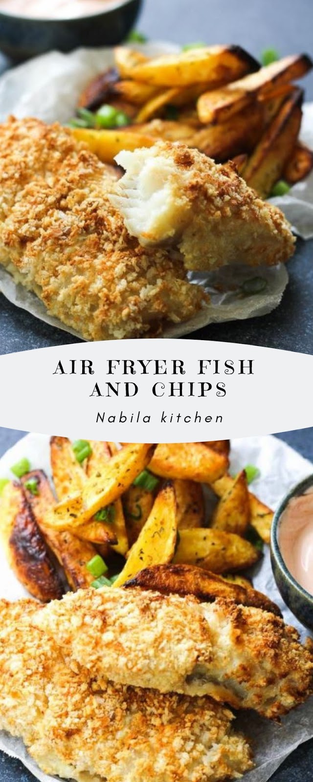 Air fryer fish and chips Recipe