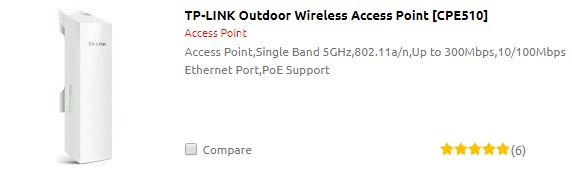 TP-LINK Outdoor Wireless Access Point [CPE510]