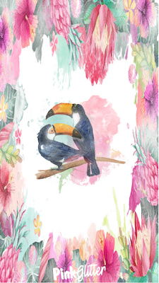 fond d'écran wallpaper gratuit iphone 5 smartphone exotique tropical toucan