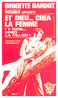 ET DIEU... CRÉA LA FEMME (Y DIOS... CREÓ LA MUJER). Cartel. España. Arte: Carlos Escobar "Esc". Y DIOS CREÓ LA MUJER. Et Dieu créa la femme. 1956. Francia, Italia. Dirección: Roger Vadim. Reparto: Brigitte Bardot, Curd Jürgens, Jean-Louis Trintignant, Christian Marquand, Georges Poujouly, Jane Marken, Jean Tissier, Isabelle Corey, Jean Lefebvre.