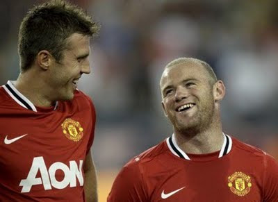 Carrick and Rooney Man Utd Tour USA