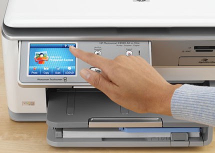 HP Photosmart C8180 All-in-one Inkjet Printer - Touchscreen Operation