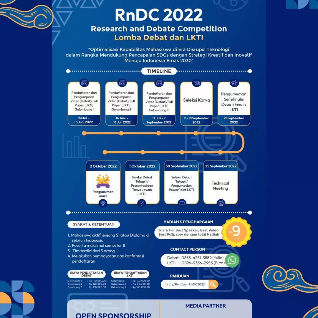 Lomba Debat dan LKTI Nasional RnDC 2022