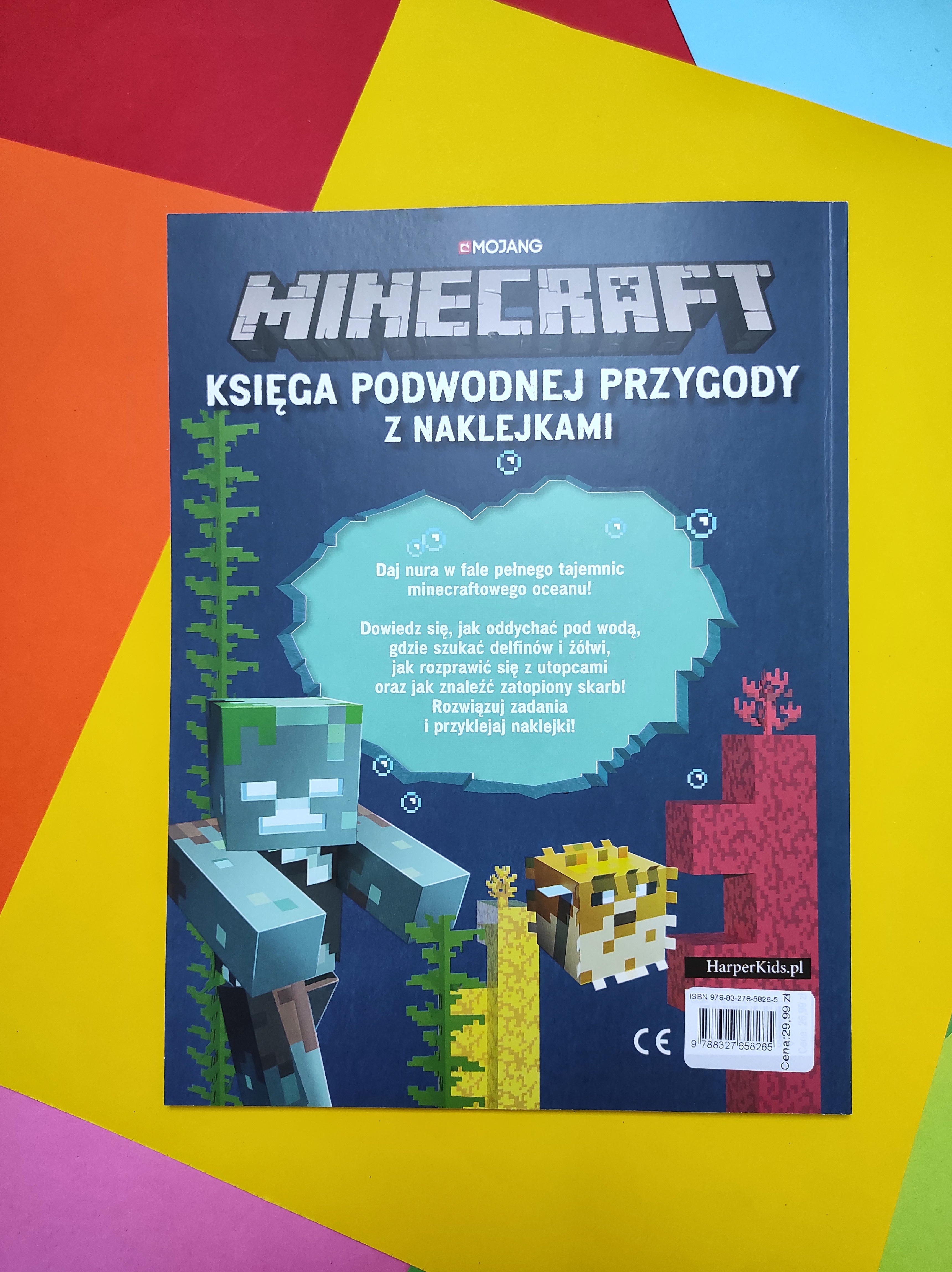 Minecraft. Księga podwodnej przygody z naklejkami - Harper Kids