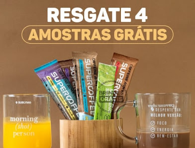 Você vai poder resgatar 4 Amostras GRÁTIS da SuperCoffee com nova campanha!