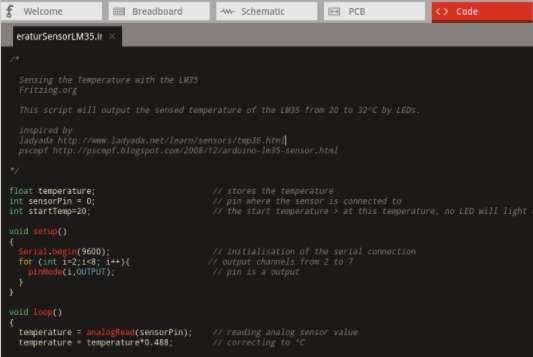 Fritzing, Software Gambar Elektronika