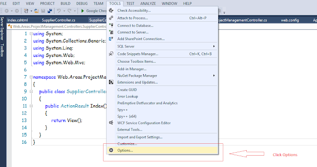 change font and size in visual studio