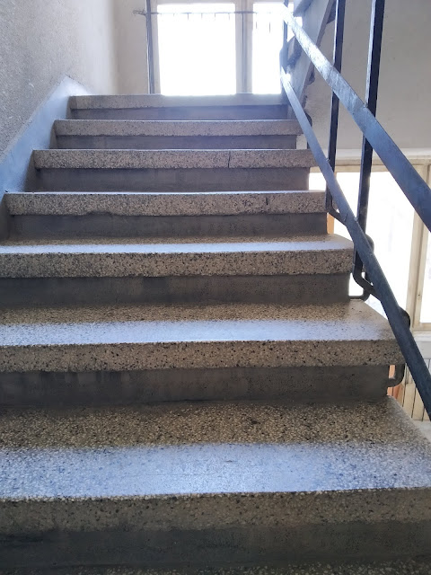 Concrete Stairs, Yambol, Apartment Block,