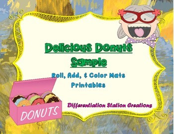 https://www.teacherspayteachers.com/Product/Free-Sample-Delicious-Donuts-Roll-Add-Color-1179538