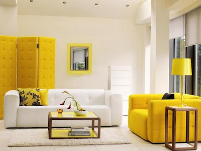 decoración con amarillo