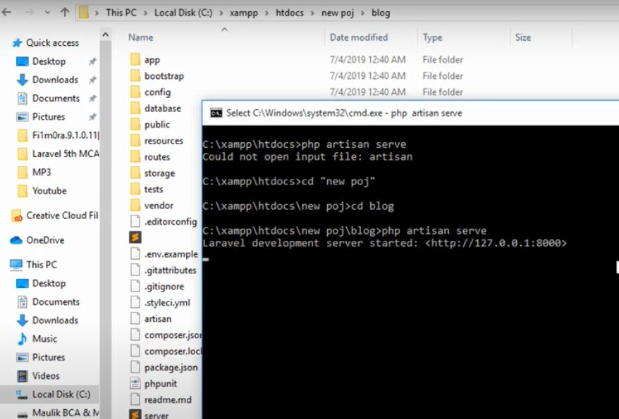 Techie Tech Could Not Open Input File Artisan Error Laravel Php Artisan Serve Not Working Laravel