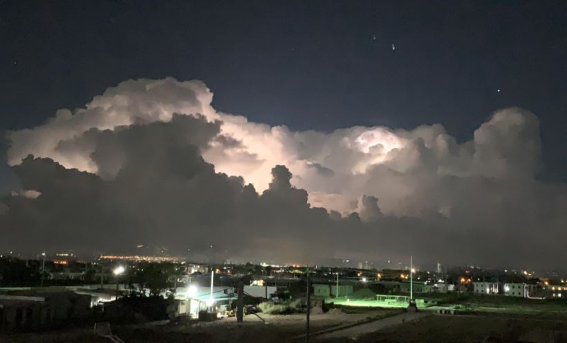 Lightning activities near Taal Volcano