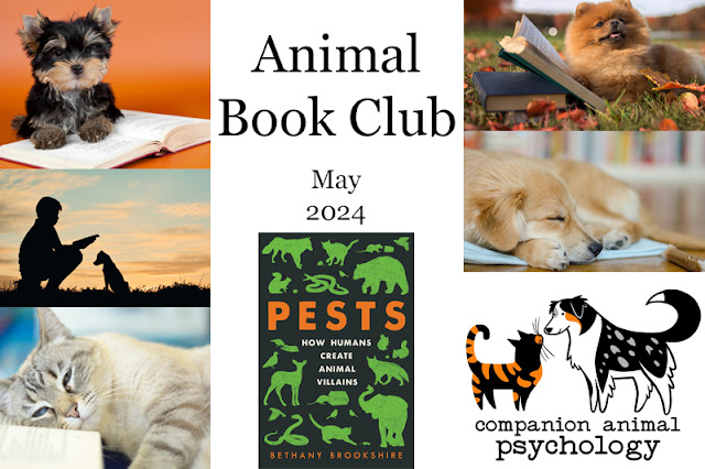 The flyer for the Animal Book Club May 2024