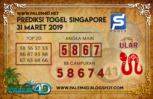 Prediksi Singapore 31 Maret 2019