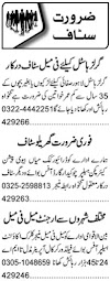 Jobs In Lahore: Patient Care & Kitchen Helper Opportunities