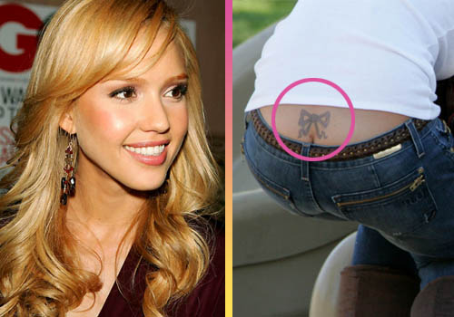 Celebrity Tattoos Jessica Alba | Famous People With Tattoos