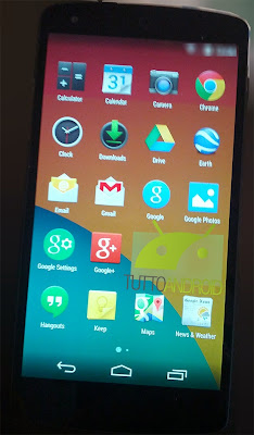 Nexus 5 and KitKat App drawer