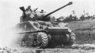 A captured British tank under new ownership