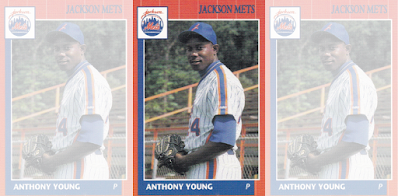 Anthony Young 1990 Jackson Mets card
