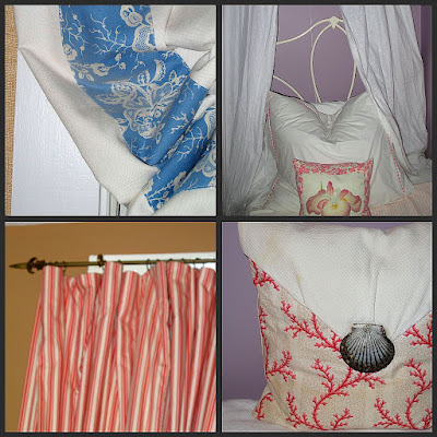 brunschwig fils wallpaper. french blue country toile - Brunschwig & Fils; linen curtain panels from a 