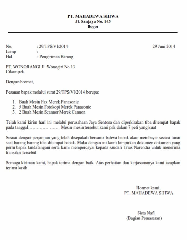 8+ Contoh Surat Pengantar yang Baik dan Benar Terlengkap ...