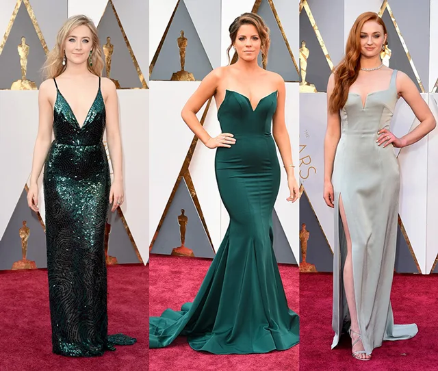 Oscar 2016: Saoirse Ronan , Stephanie Bauer,  Sophie Turner(Foto: Getty Images)