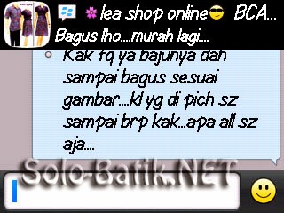 Testimoni review pembeli toko solo-batik