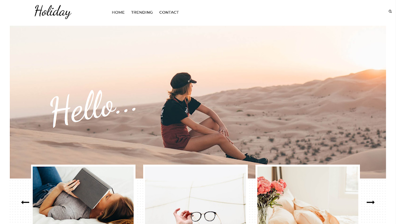 Holiday Blogger Template