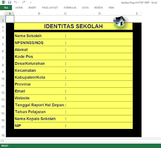 Input Identitas Sekolah