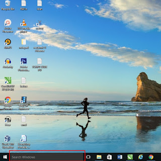 Cara menampilkan Search BOX atau pencarian Windows 10