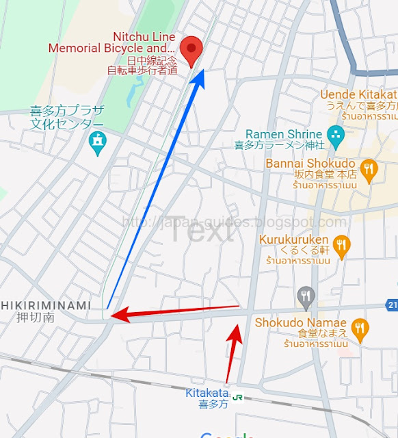 Nicchu Line sakura map
