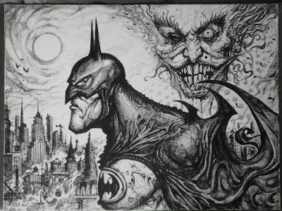 art book comic wallpaper. Original BATMAN COMIC BOOK ART by The UK's Clint Langley.