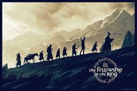 New York Comic Con 2019 Exclusive The Lord of the Rings: The Fellowship of the Ring Regular Edition Screen Print by Matt Ferguson x Bottleneck Gallery