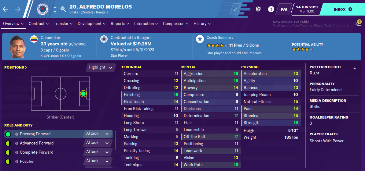 Alfredo Morelos FM20