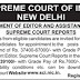 Supreme Court of India (SCI) New Delhi Recruitment 2015 For Editor and Assistant Editor, Supreme Court Reports