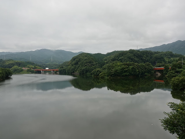 鳥取県西伯郡南部町下中谷　上長田大橋からの眺望