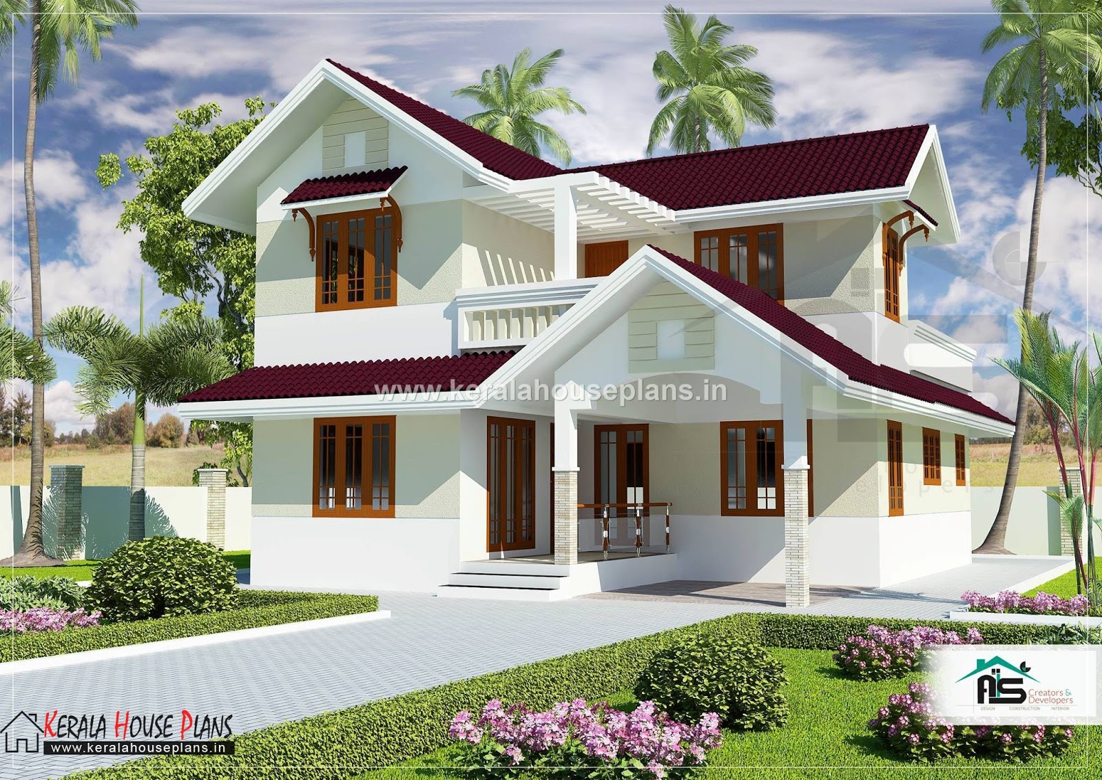  kerala  model  house  plans  with elevation  1829 sqft