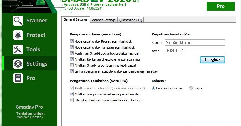 Serial Number Smadav Pro 2020 Rev 14 0 Full Serial Number Wakil Ilmu