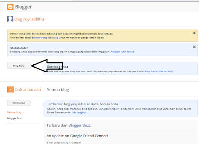 Cara membuat blog gratis dengan mudah di blogger terbaru pada tahun 2015