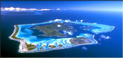 tour the famous, Bora Bora island, French