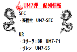 Um7弾配列 速報1 Urゴジータ Br Urジレン Sec孫悟空の配列 スーパードラゴンボールヒーローズの攻略と配列